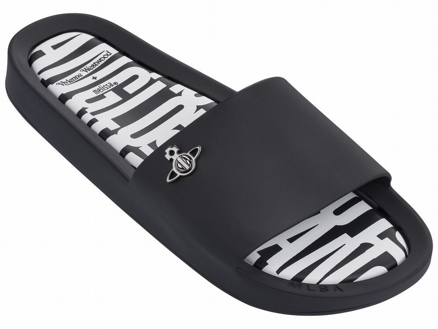 Chanclas De Baño Melissa Vivienne Westwood Beach Mujer - Negras - Argentina USL-916405